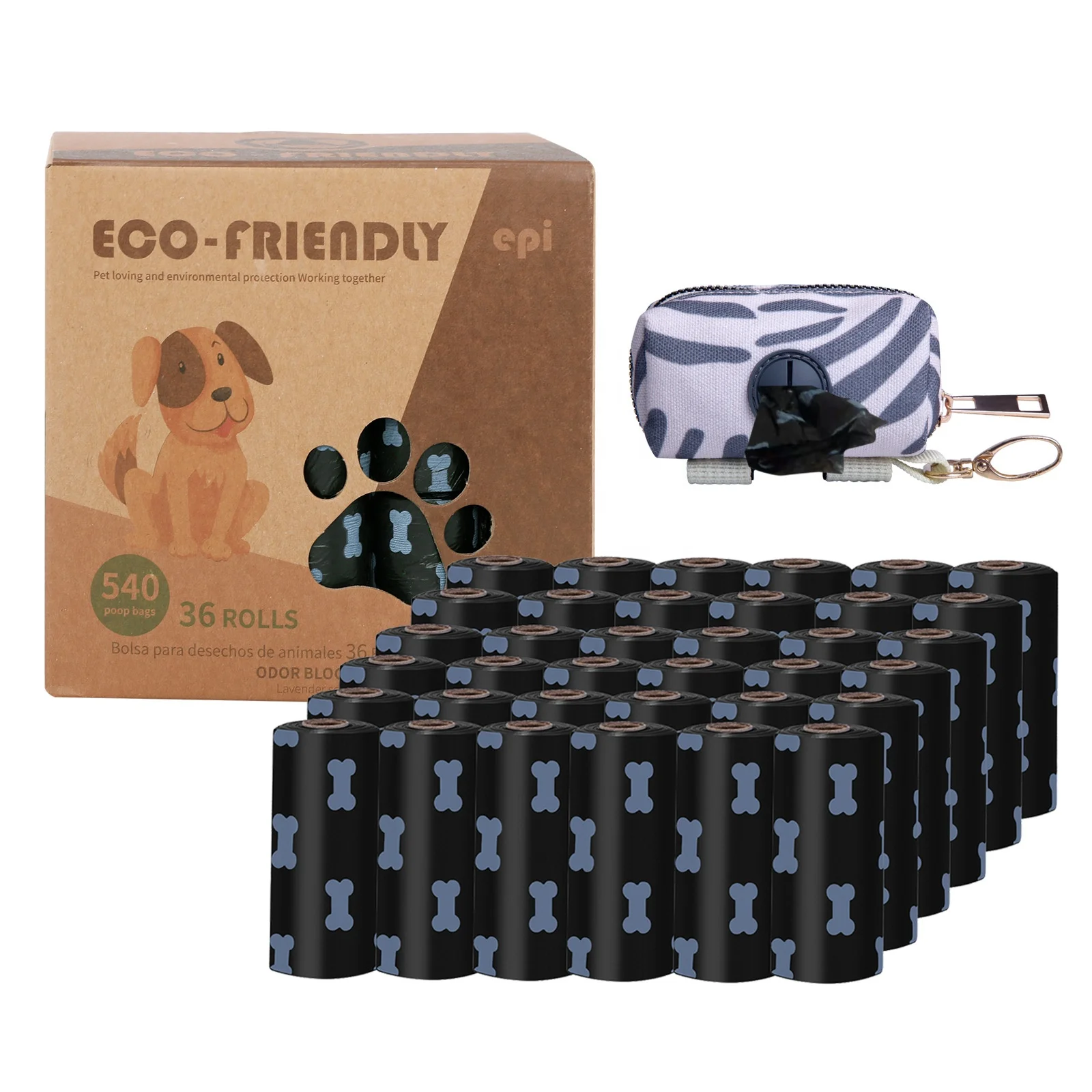 High Quality Pet Dog Poop Environment Friendly Dog Cat Garbage Bags Personalized Dog Poop Bags