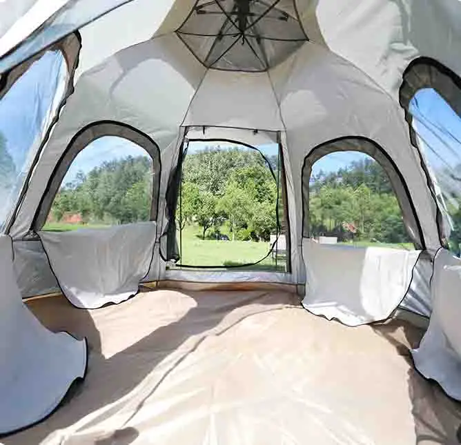 Sportface Outdoor Camping Tent Hexagonal  extreme walker portable fully Automatic Rainproof Sunscreen Camp Equipment Leisure ten