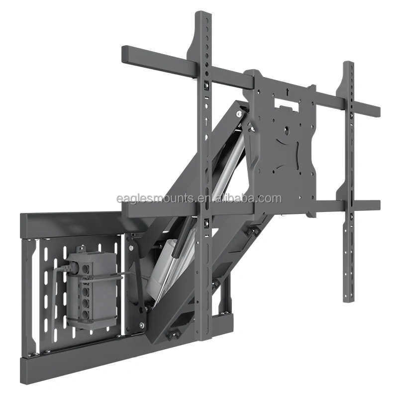 Electric motorized tv wall mount Remote control tv wall bracket VESA 800X500 MM tv mounts
