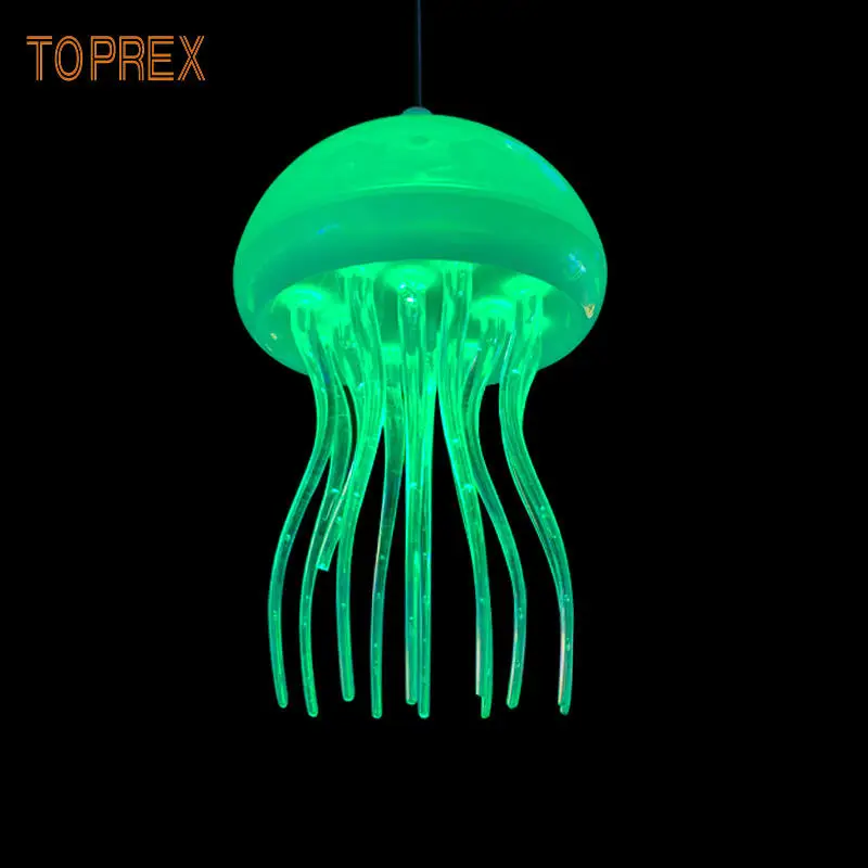 Led Outdoor Acrylic Jellyfish Garden Aquarium Marine Park Romantic Decoration Suspend Jellyfish Lighting Landscape Lamp