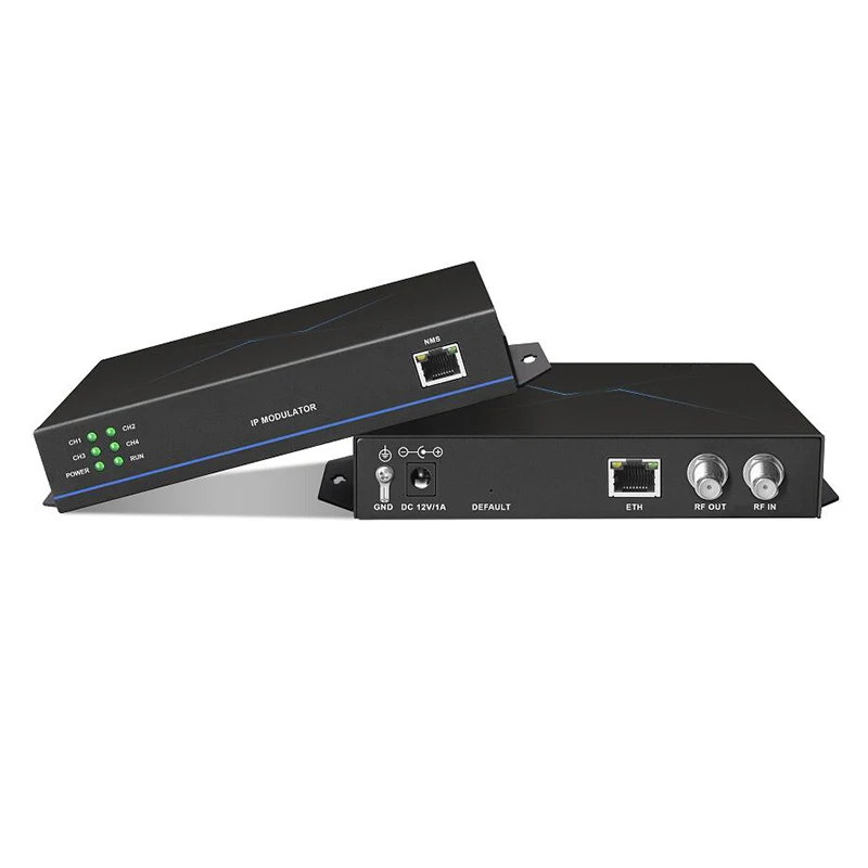 SKD210X многоканальный IP-радиочастотный цифровой ТВ-модулятор 4 носителя CATV головная система 1 гигабитный