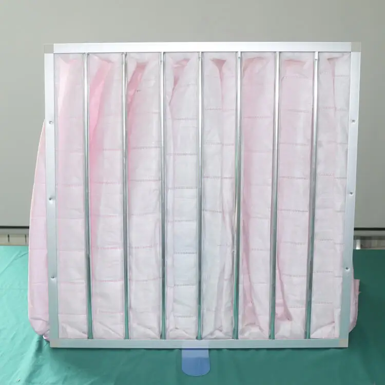 Fiberglass Dust Collector Bag Purifier F5 F6 F7 F8 F9 Vent synthetic fiber air conditioning pocket filter media roll for ahu