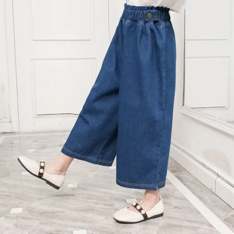 Fashion Girl Kids Loose Pants High-Waisted Children Trousers Baby Girl Pants