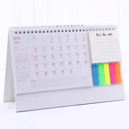 
Factory Printing Colorful Custom Desktop Calendar With Sticky Notes 