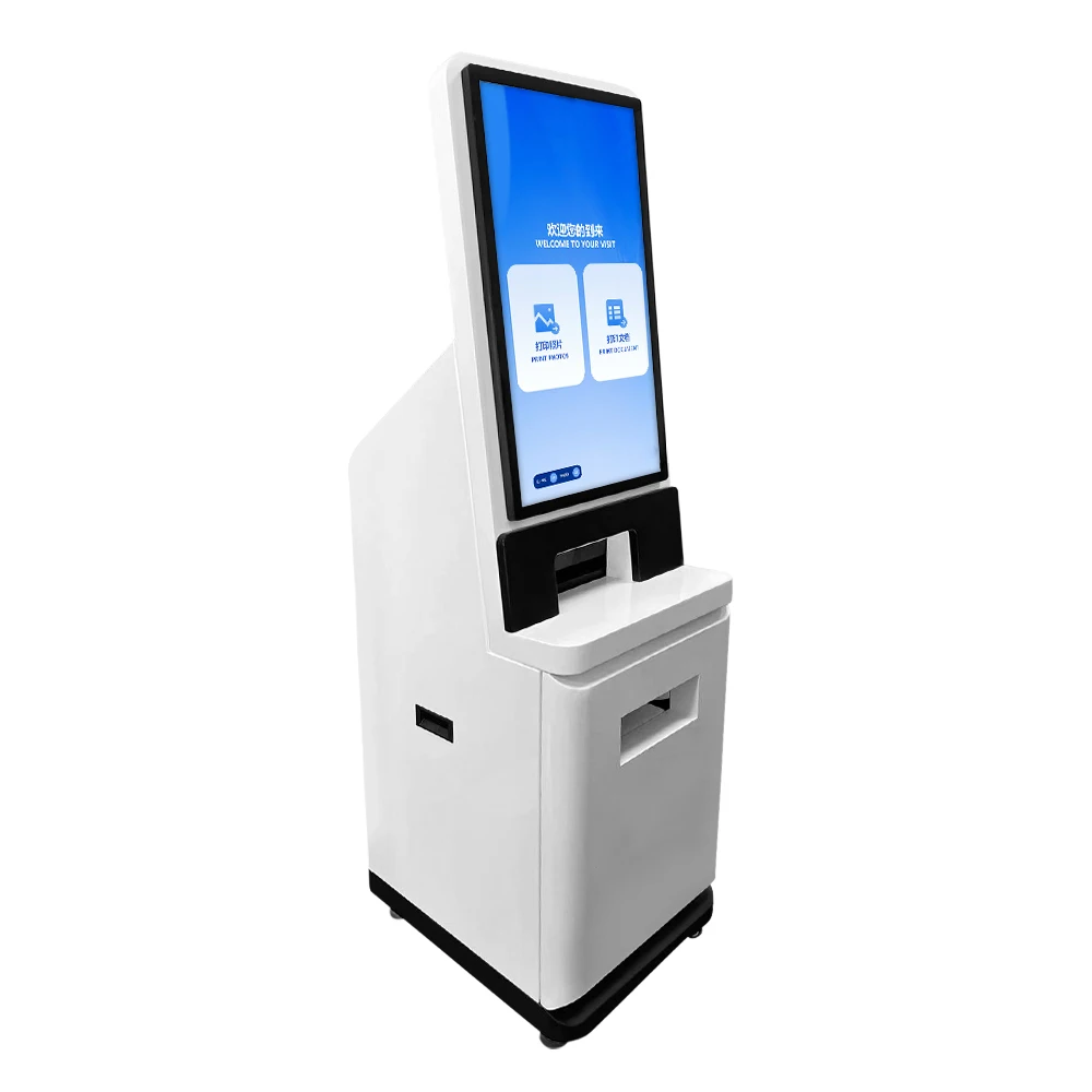 32inch university Automatic Self Service photo printing kiosk / A4 Document Printing kiosk