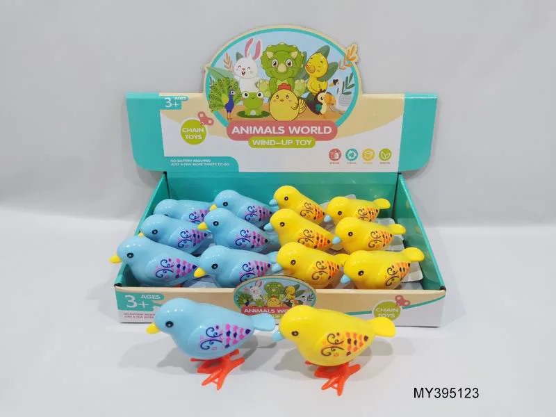 Kids Clockwork Toys Wind-up yellow chick Easter animal toys