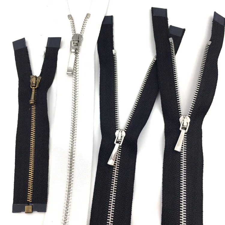 Junye Customized 0# 1# 2# High Quality No end / Close End  Metal  Zipper Long Chain For Garment / Toys