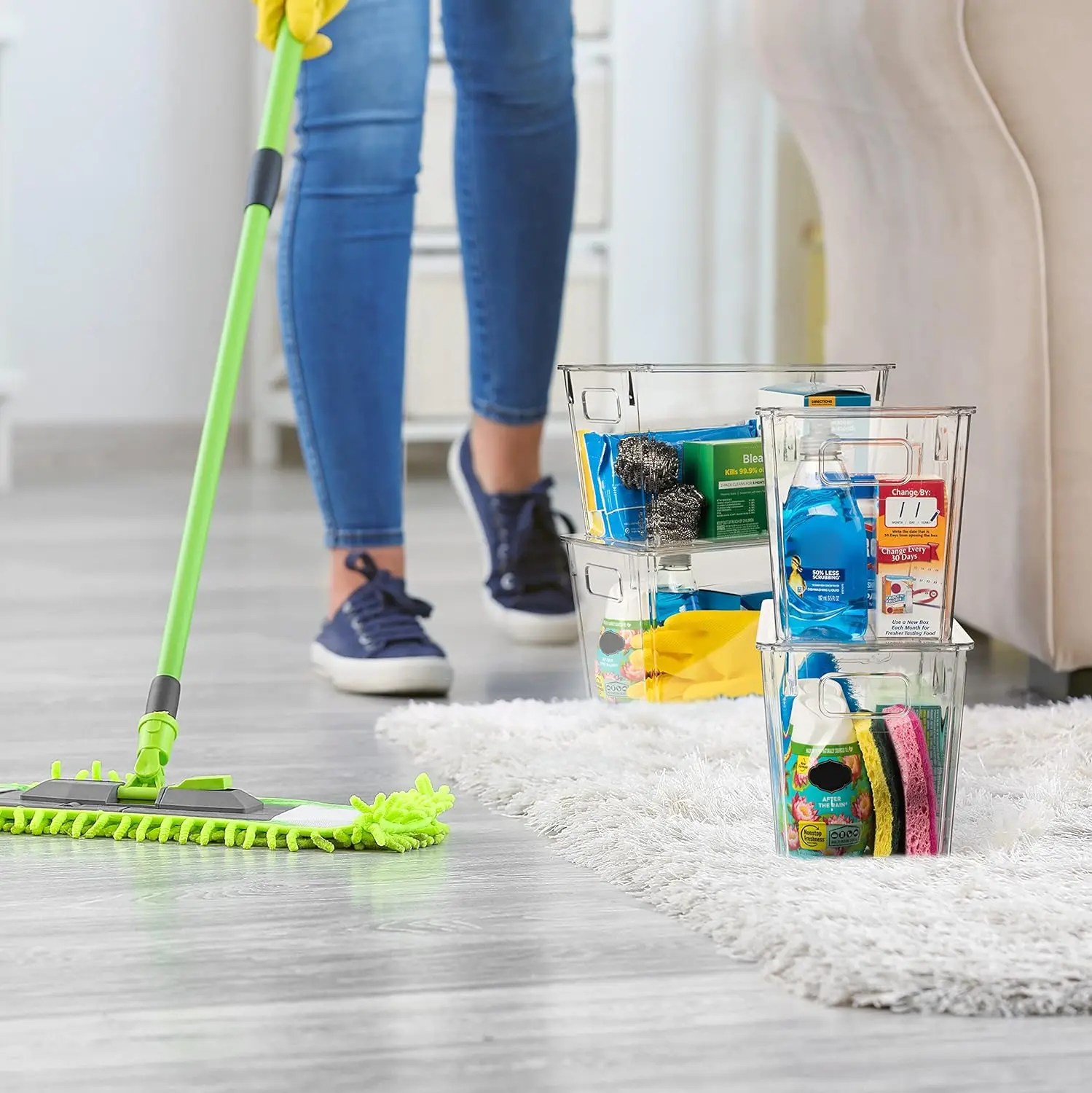 PET Kitchen Refrigerator Food Grade Transparent storage box For Meat Eggs Ginger Garlic Green Onion Food Storage Containers