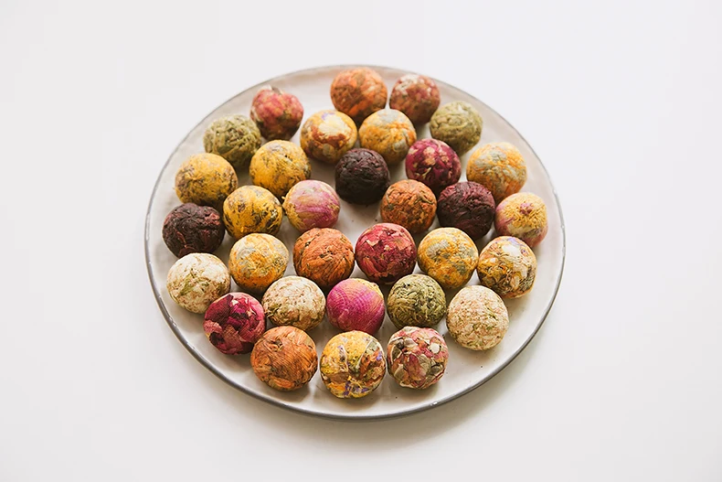 Private Label  Handmade Flower Tea Wholesale Organic  Blooming Tea Balls