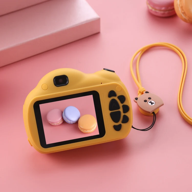 front and rear 1800W dual lens 32GB memory card 2.4 inch LED flash kids camera gift sets for children