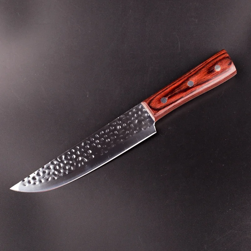 Wholesale Cheap stainless steel wood handle Butcher knife Meat knife Multi-function knife