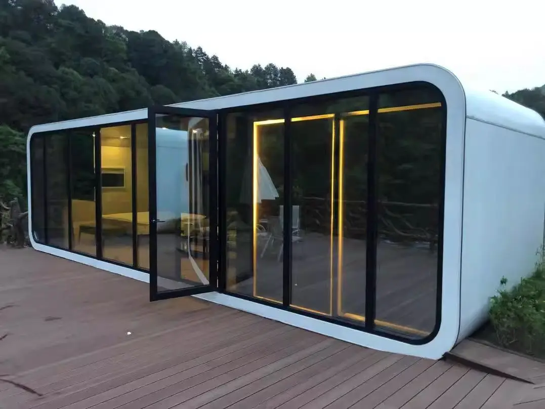 20FT 40FT Prefab Cabin House Apple Container Pod Homes
