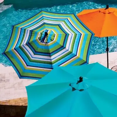 8 Ribs Outdoor Patio Garden Umbrella with Tile and Crack Factory Direct Garden Parasol Sun Umbrella