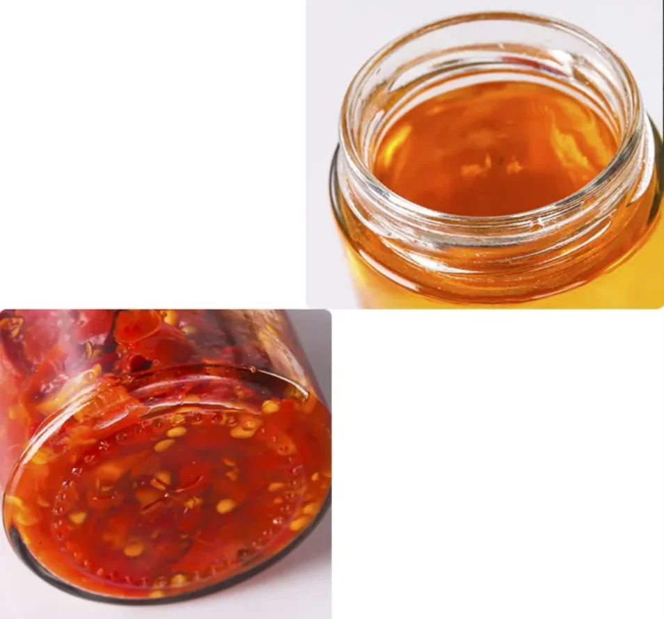 Customizable empty Wide Mouth round Glass Jar Small Mason canning Jar With Black Lids For Jam Honey Jelly sauce