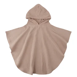 Toddler Hooded Beach Towel Cover up Cape Kids muslin Soft Quick Dry Absorbent Use for Swim Pool Bath Poncho Towels bath towel