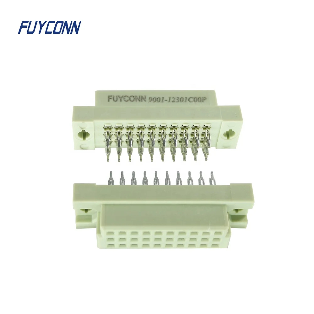 3 rows 3*10pin 20pin 30pin DIN41612 Connector,  Press pin Female Euro Connector with solderless 5 10 15 pin European Connector