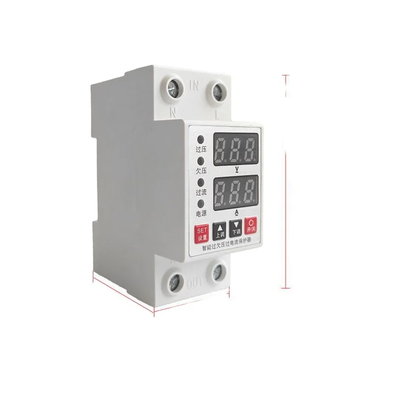 Automatic Digital Voltage Switch 40A Single Phase over and under Protector Mini Breaker Type