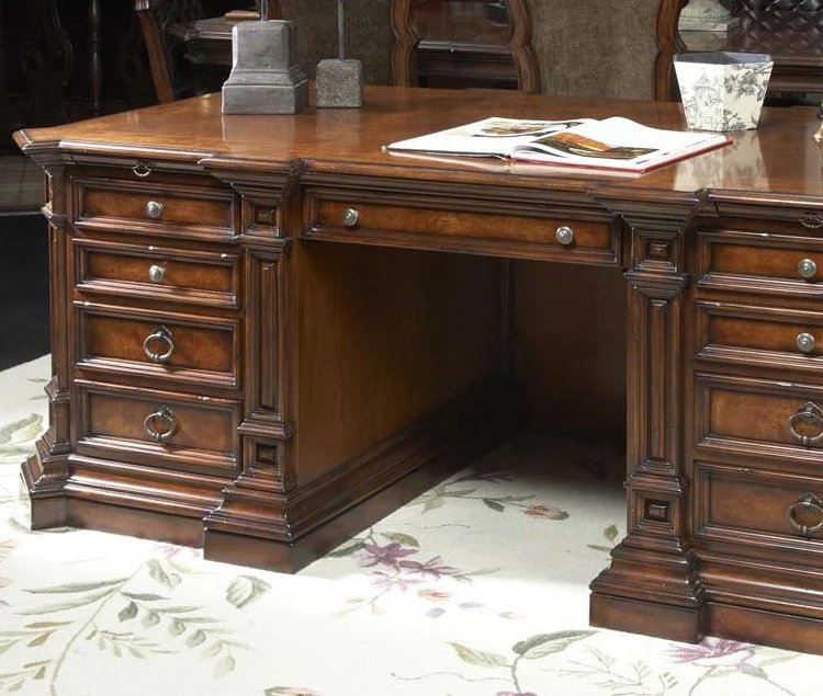 American Luxury Solid Wood Office Furniture Desk Computer Desk Hotel Villa Can Be Customized Size Factory Direct Sales