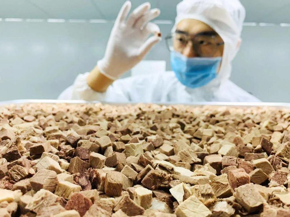 fd Beef OEM meat pet treat  dry pet food bulk dry healthy 100% natural cat food 68