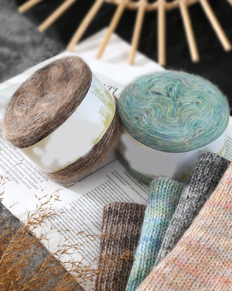 Wholesale Price Manufacturers Fancy Multi-color Yarn Mohair for Fashion Sweater