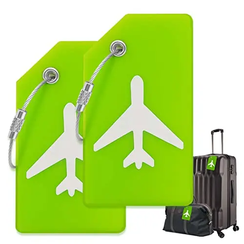 Personalized Aluminum Luggage Tags with Engraved Text Name Symbol Suitcase ID Durable Waterproof Heavy Duty Metal