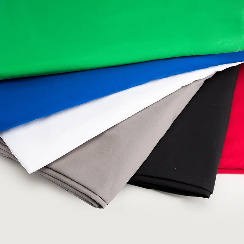 Wholesale new portable green screen non glare opaque solid color cotton hand-painted photographic cotton background cloth