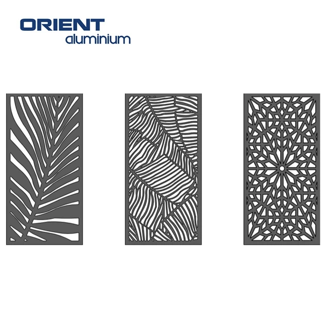 Laser Cut Aluminum Decorative Interior Perforated Metal Screen Wall Panel