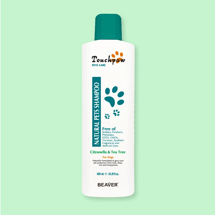 Private Label Pet Shampoo Set for Natural Pet Hair Shampoo Dogs to Protect Ticks Natural Tea Tree Formulated Pet Shampoo Organic