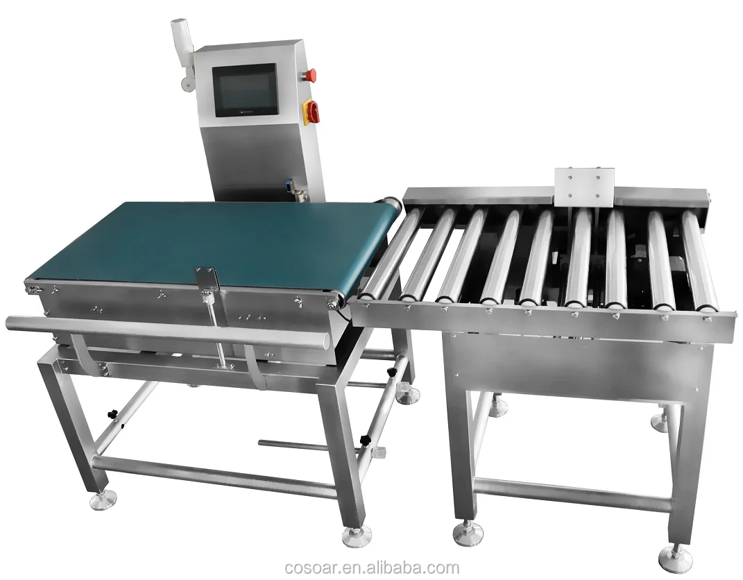 Automatic conveyor belt industrial precise check weigher manufacturer for food
