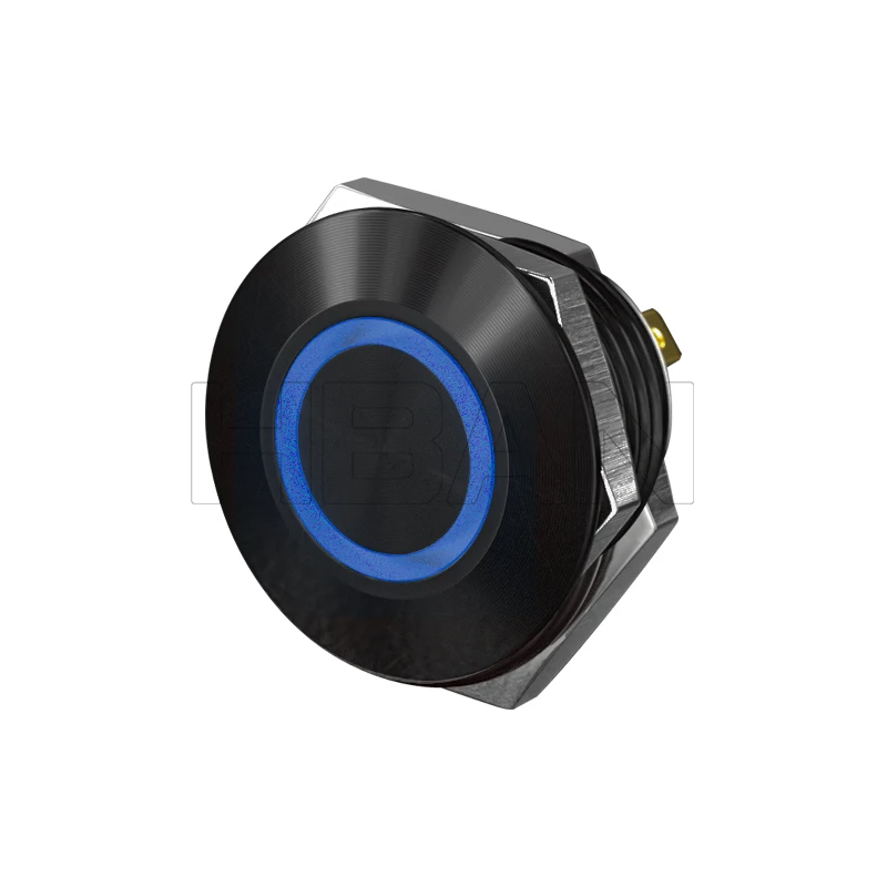 12v blue touch switch momentary coffee equipment waterproof ip67 micro travel push button