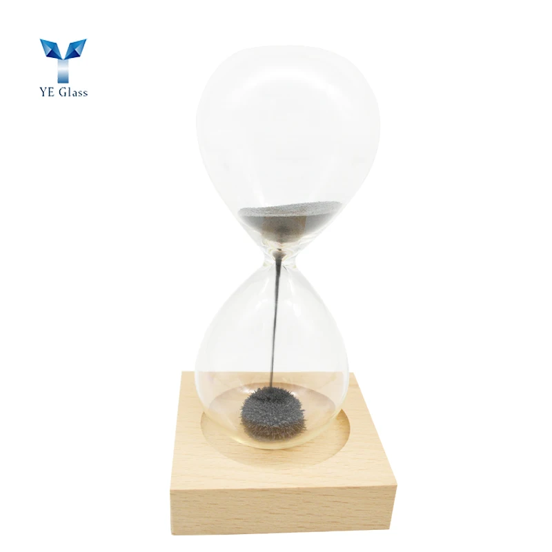 Creative Magnetic Sand Hourglass Glass Timer Magnet  Custom Modern Glass Sand Clock Timer