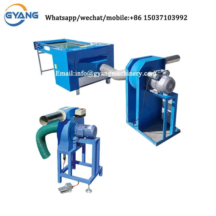GY-CM300 90kg/h Fiber Opener Polyester Fiber Opening Machine Pp Cotton Waste Recycling Carding Machine For Pillow Filling