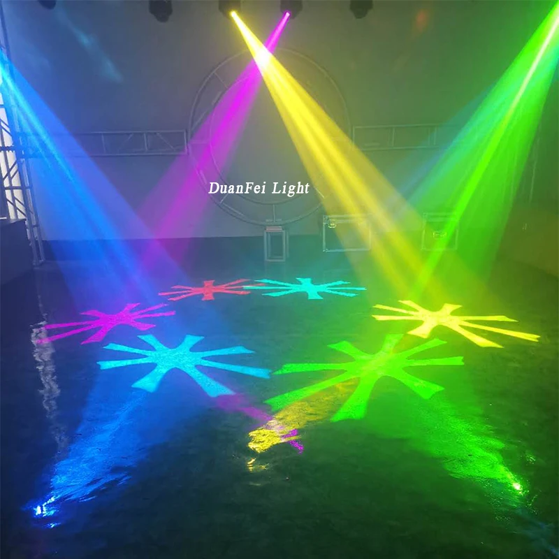 new year stage decoration light mini 24pcs led ring wash lyre 120w spot moving head gobo dj light