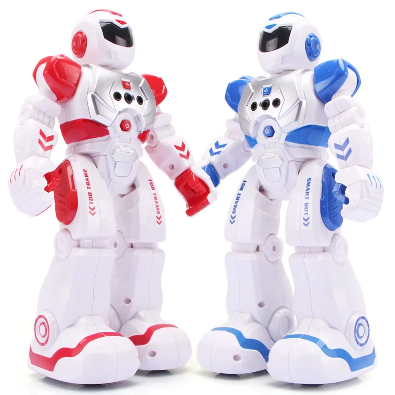 Intelligent Unisex Robot Cartoon Toy Early Education Durable Plastic Warmen Electric Infrared Sensor Singing Remote Control Toy