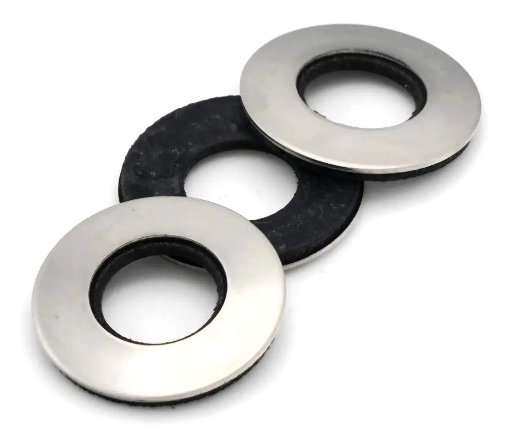EPDM Rubber Black Gray Bonded Sealing Washer Stainless Steel 304  Rubber Bonded Sealing EPDM Washer