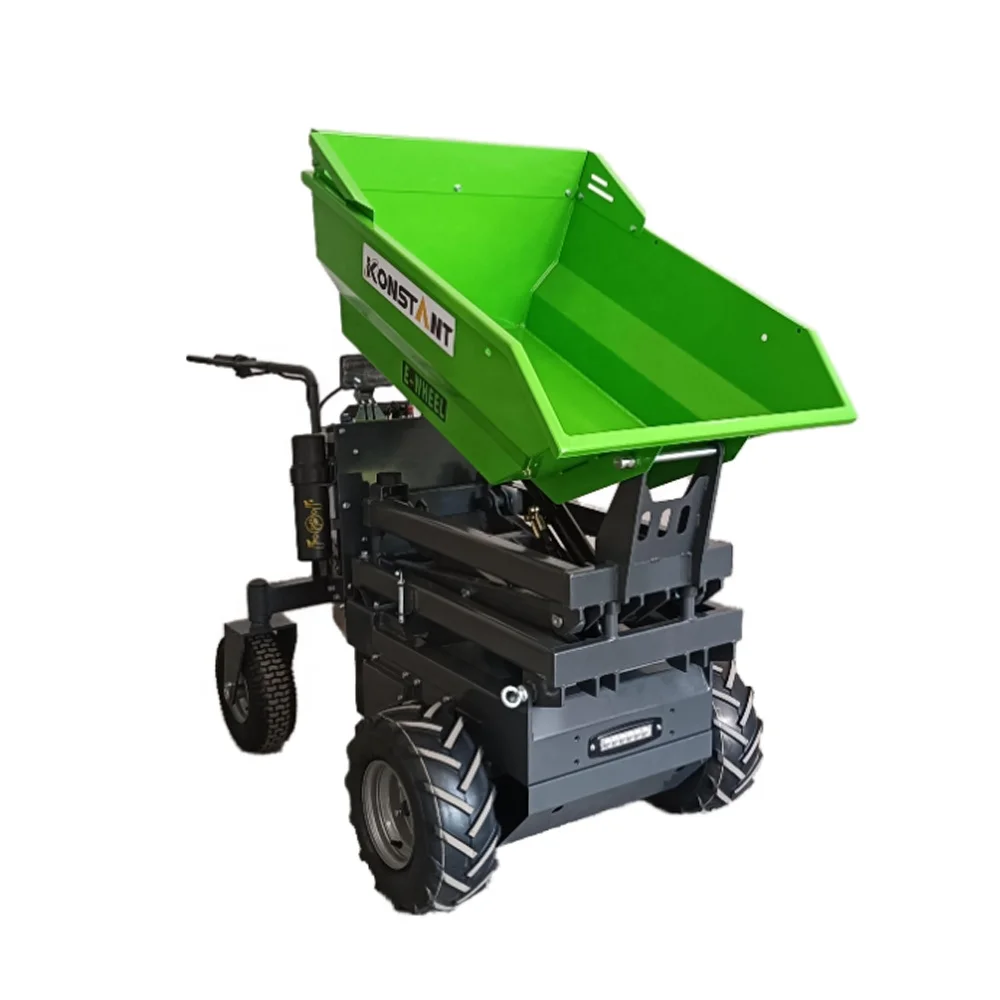 KONSTANT High Tip Track Dumper 500kg Rubber Self-Loading Mini Hydraulic Loader with 4x2 Wheel Drive New Condition Hot Sale