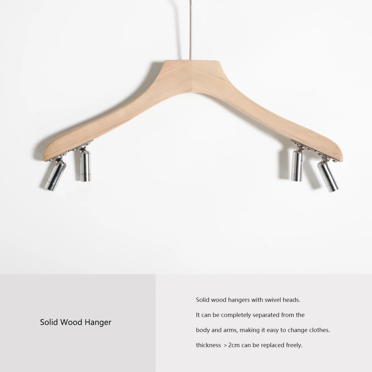 BST Metal Wooden Body Shape Clothing Display Hangers with Adjustable Fashionable Dress Form