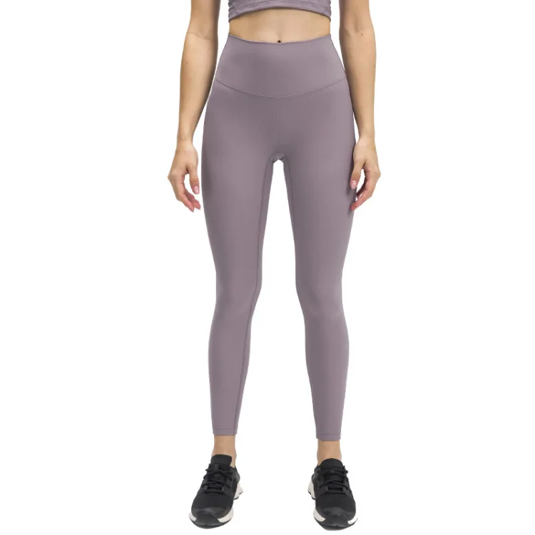 Good Quality Leggings Seamless Soft Ribbed High Waist Sport Winter Fitness Legging Yoga Pants