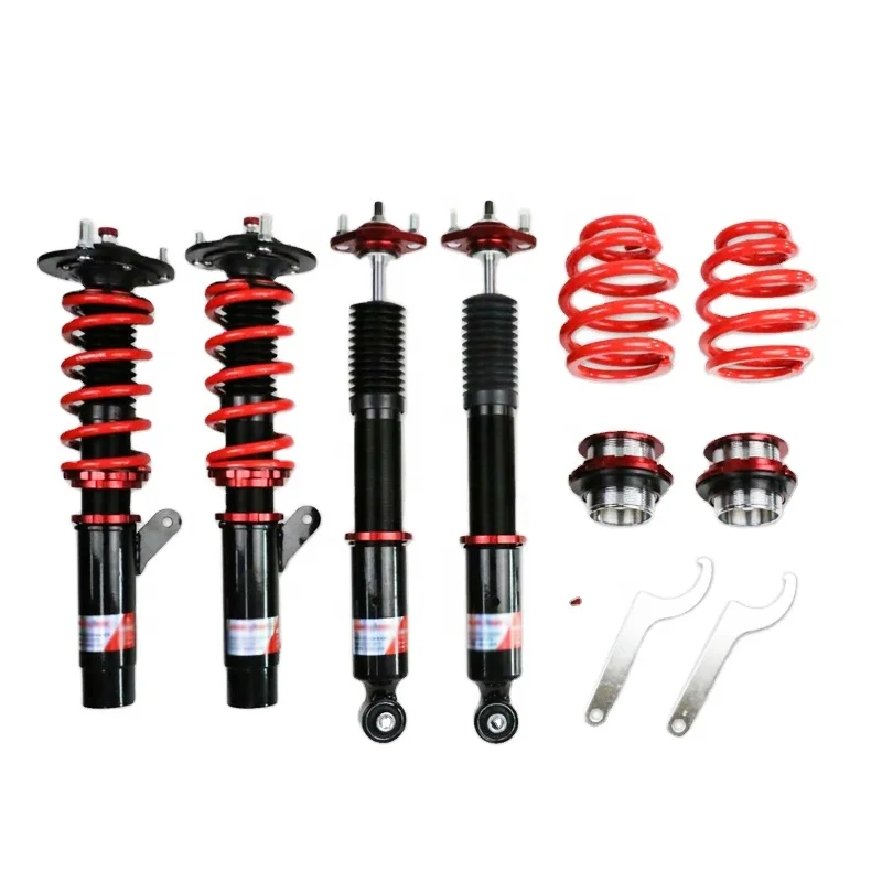 Height Adjustable Full Coilover Struts Shocks Absorber Suspension Damper Kit for BMW E46 3 Series 320i 323i