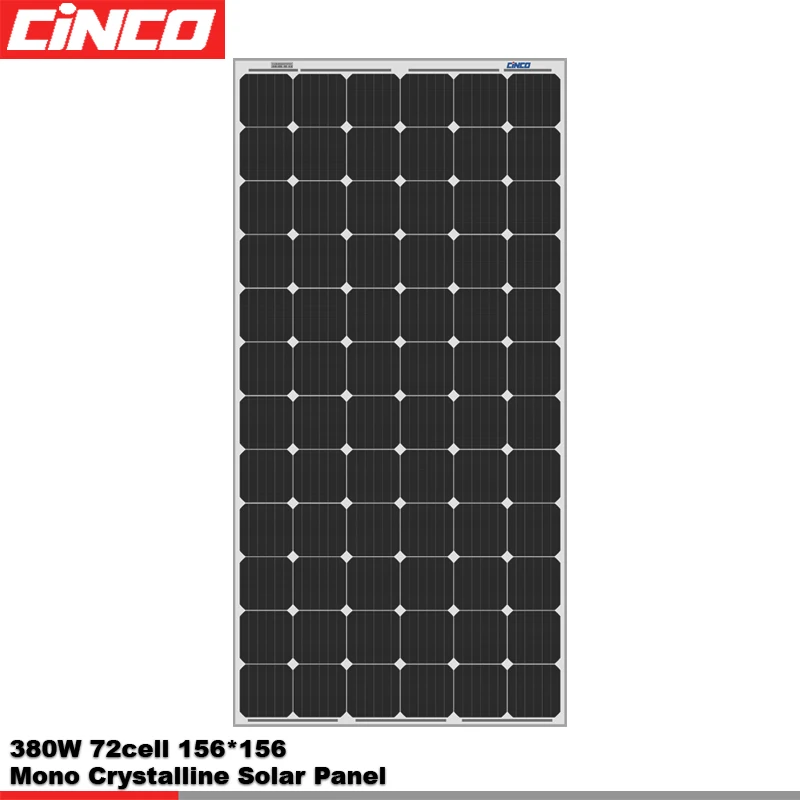 CINCO 350W 360W 370W mono solar panel with cheap price can do customization for 3KW 5KW on off grid solar system