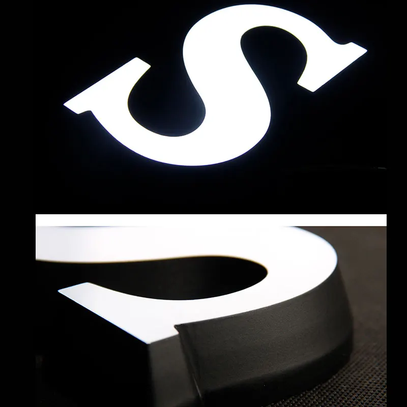 acrylic logo sign Illuminated Signage Board For Storefront Pizza Burger Kebab Sign Led Alphabet Letter with high quality
