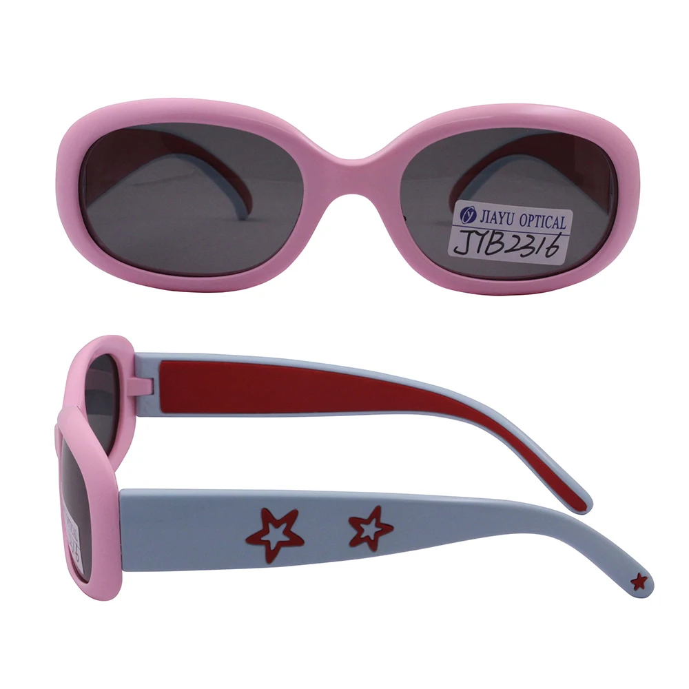 Fashion Oval Design Multi Color Cool Kids Wholesale Sun Glasses Pink Child Sunglasses Girls