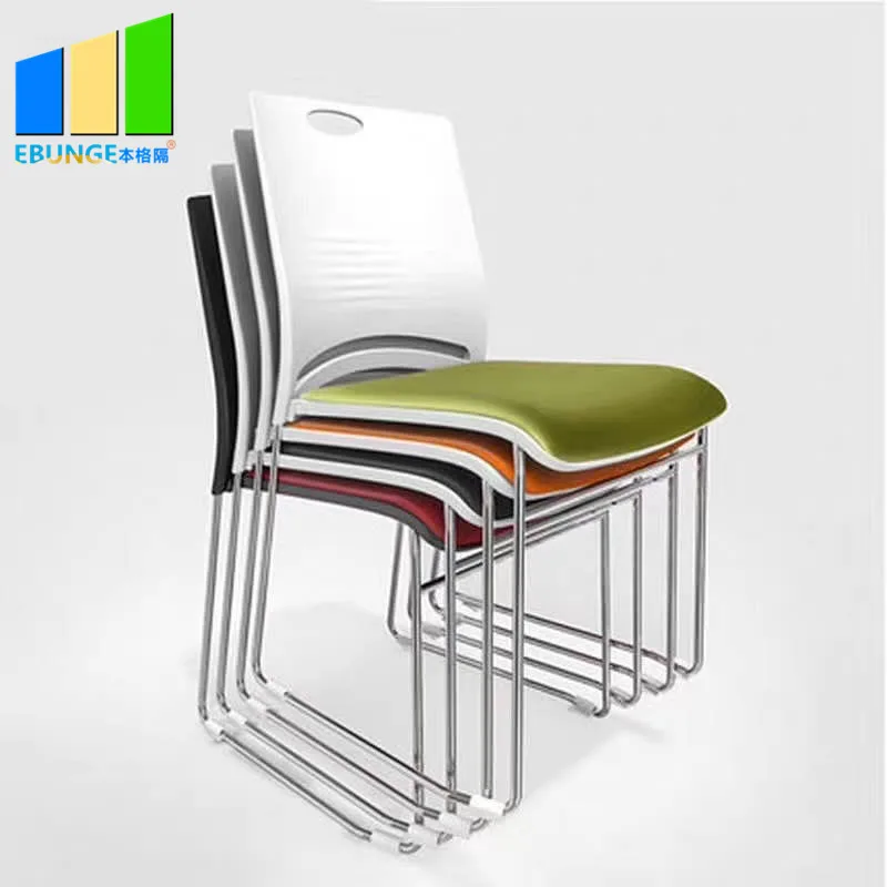 Office Visitor Chair Training Chairs Plastic Office Furniture Polypropylene PP Plastic Stackable Office Chair