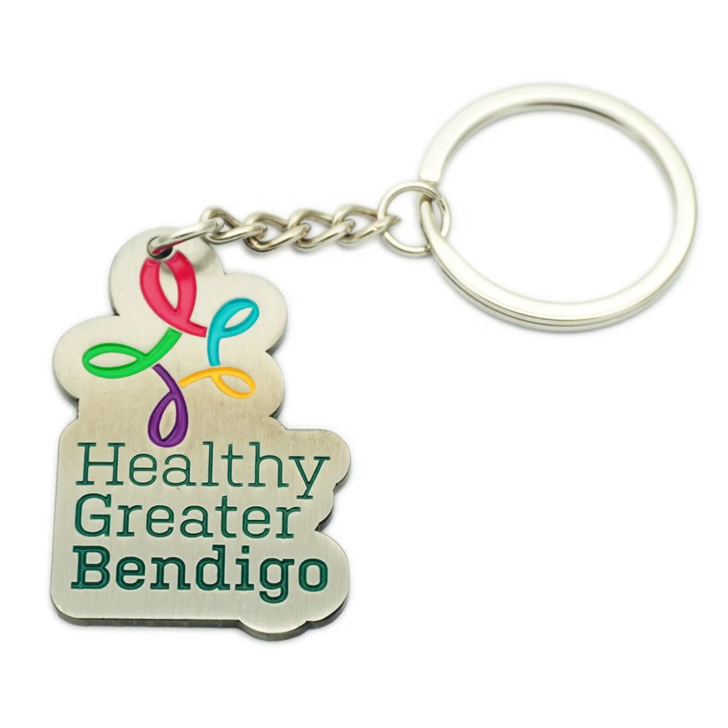 china Manufacturer fashion education children thank you Metal book keychain personalized custom logo enamel keychain for kids