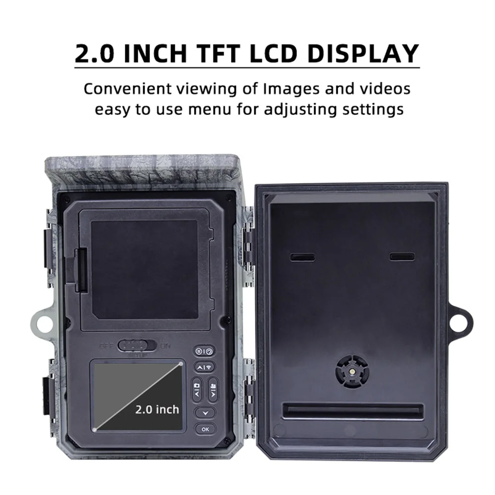 Powerful outdoor waterproof IP66 long range wildlife bluetooth app solar powered 4k hunting trail camera with app