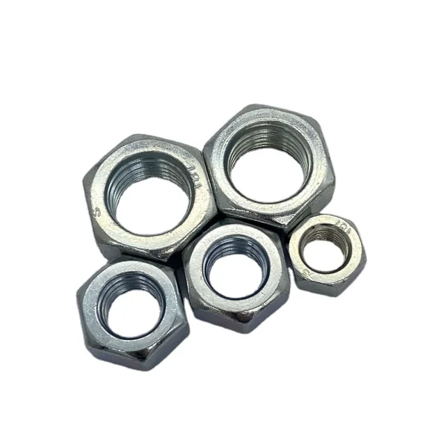 Factory supply zinc/HDG/black hex nut DIN934