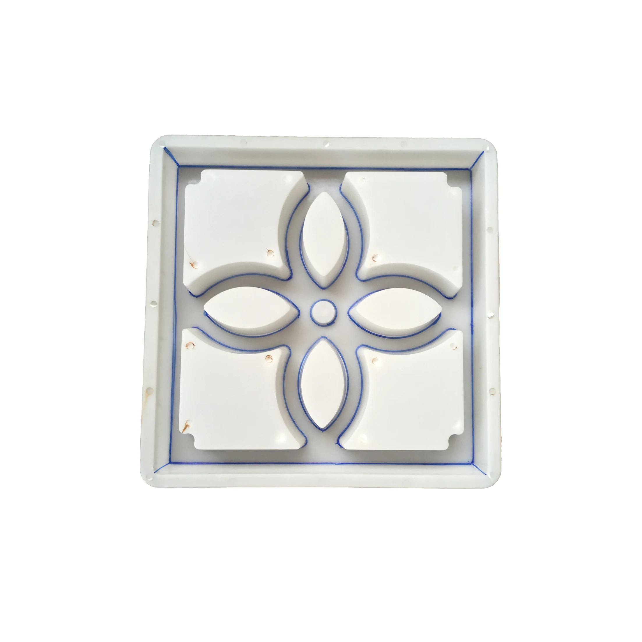 Unique design hot selling antique copper coin sunflower hollow flower window concrete injection plastic moulds