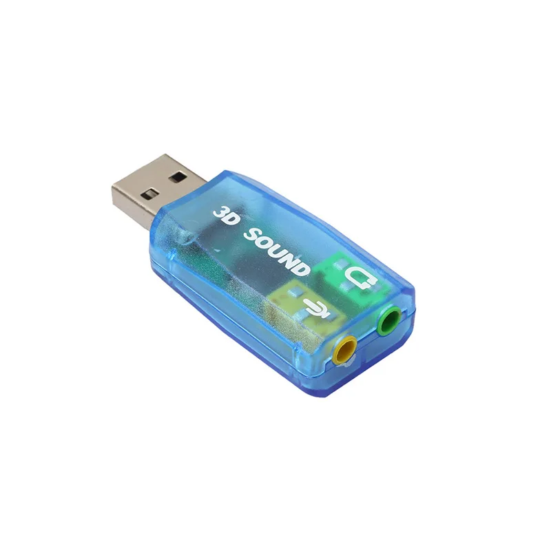 New Fast Delivery Hot Sale CM108 Chipset 4 Channel USB Interface 3D Audio Sound Card