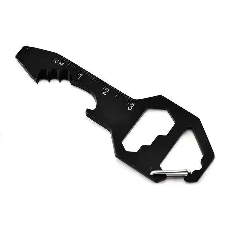 Stainless steel mini Bottle opener key chain wholesale creative portable household gadget