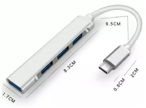 USB C HUB 3.0 Type C 3.1 4 Port Multi Splitter Adapter OTG For PC Computer Accessories